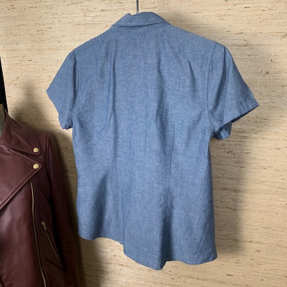 🍁 Faded Glory Quality Chambray Button Down - Picture 2 of 3